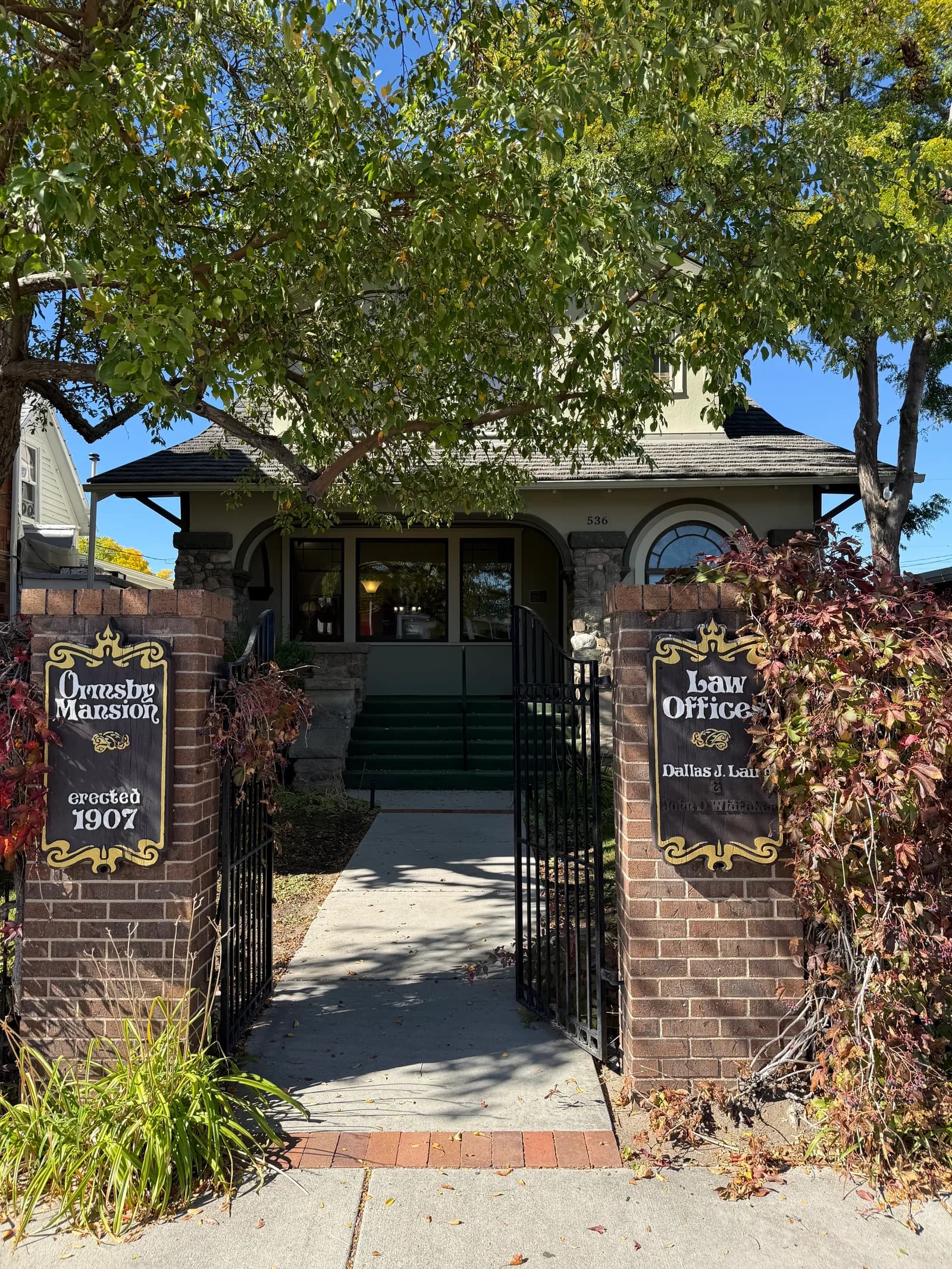 Entrance to Dallas Laird’s law office at 536 S Center St. in Casper.